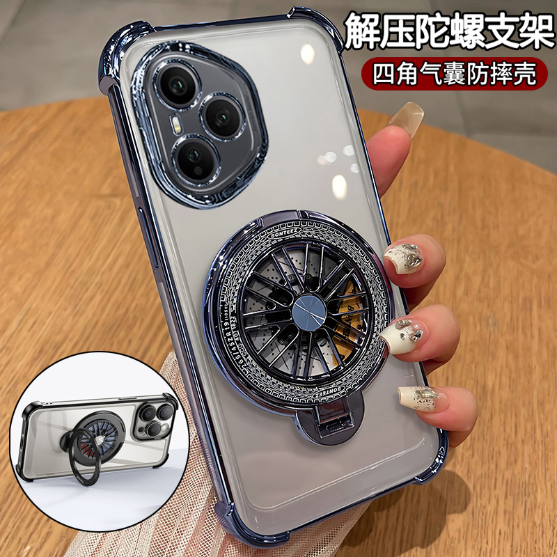 适用华为荣耀400手机壳honor400pro透明保护硅胶套DNP一AN00气囊全包DNN防摔软壳por超薄男女带支架新款创意