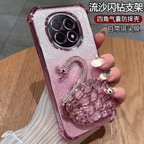 适用oppoA5pro手机壳带闪钻支架