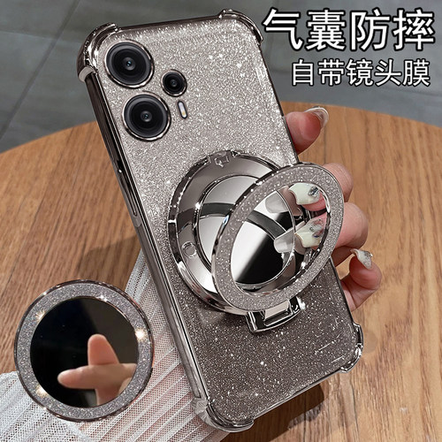 红米note12turbo带镜头膜全包壳