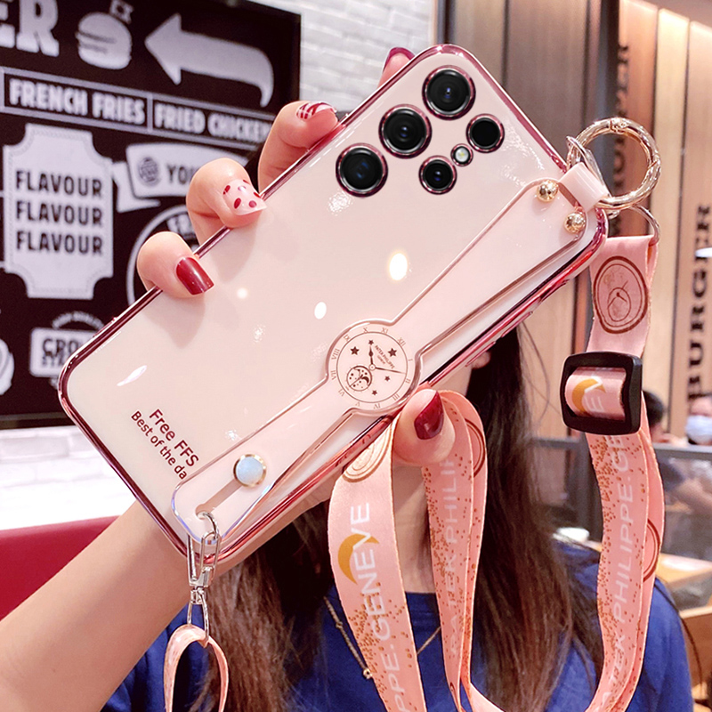 三星S23ultra硅胶腕带斜跨防摔