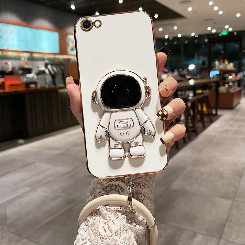 苹果6硅胶网红宇航员带支架防摔
