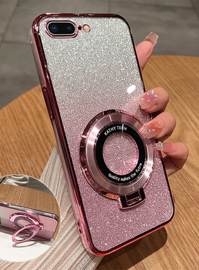 适用苹果8手机壳iPhone7Plus保护硅胶套ip8全包i7防摔ip7透明7P软壳i8男女7sp带支架8sp高级感puls新款8p七八