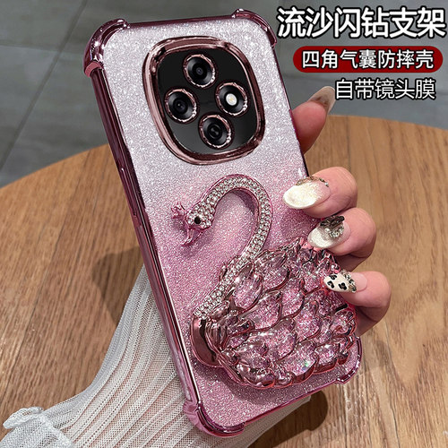 适用oppoA6pro手机壳闪钻支架