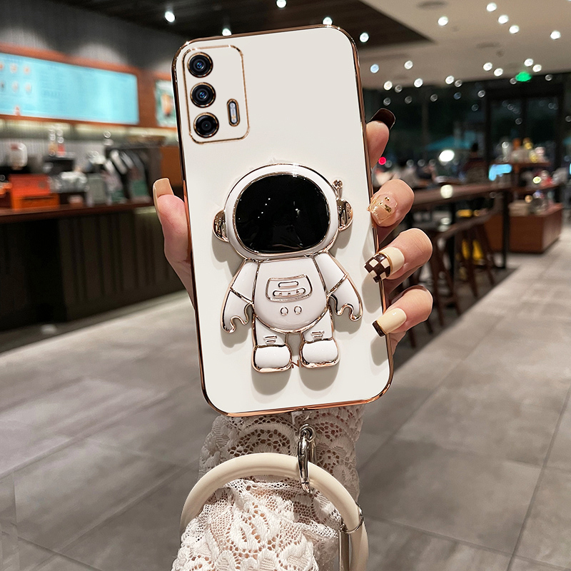 真我Q3pro硅胶创意宇航员带支架