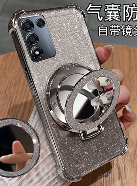 适用realmeQ3s手机壳真我Q3t保护硅胶套RMX3461镜头全包防摔3462软壳oppo带支架realme女3t新款q3s高级感q35g