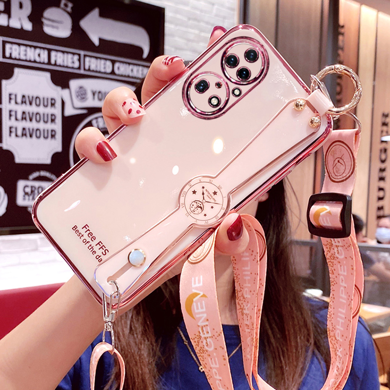 华为P50E硅胶网红斜挎挂绳