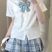 晴日序 原创制服套装 御茶家新款 正版 狗短裙子春夏 蓝色JK格裙