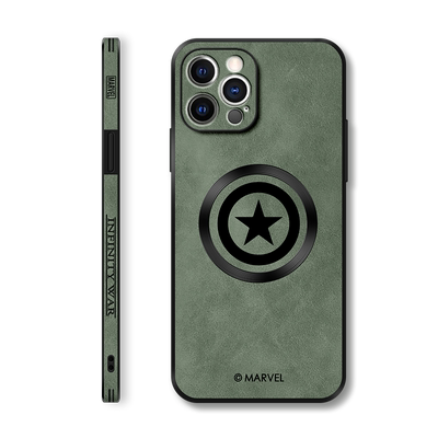 美赞仕漫威适用苹果17promax手机壳16新款magsafe磁吸iPhone 14防摔13全包保护套15pro美国队长max小羊皮Air