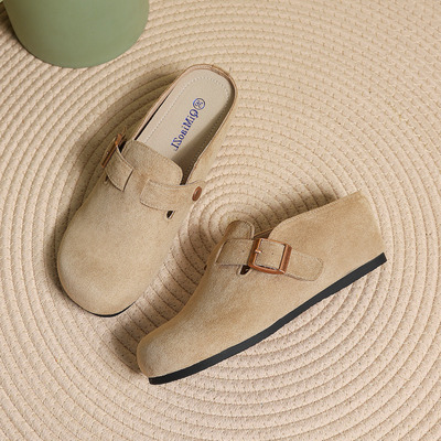 6cm内增高勃肯鞋厚底包头