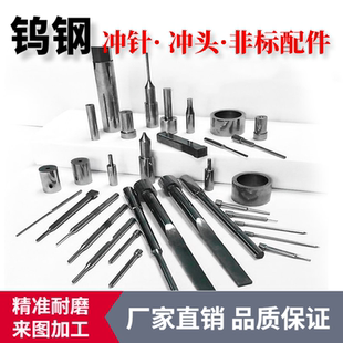 引导冲头 耐磨钨钢圆针 精密异形钨钢冲针 顶针 钨钢圆顶针 顶尖