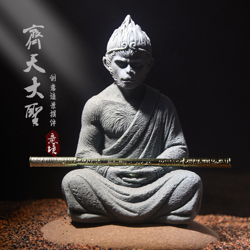 鱼缸造景黑神话悟空斗战圣佛像图片