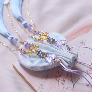 端午礼物随身古风香囊汉服荷包手工流苏配饰香袋挂件驱蚊香包空袋