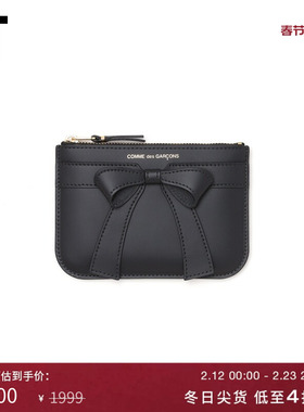 IT CDG COMME des GARCONS Wallet女款拉链钱包时尚质感皮质卡包