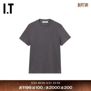 OUR 简约日常款 LEGACY女装 T恤新款 休闲内搭266CWGXQ 圆领短袖