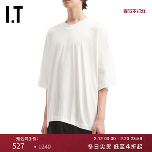 IT STUDIO NICHOLSON男装宽松短袖T恤新款简约基础款半袖PIUW25MP