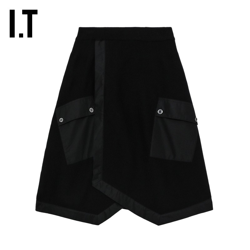 IT 3.1 Phillip Lim女装半身裙A字裙新款时髦摩登廓形叠层及膝裙