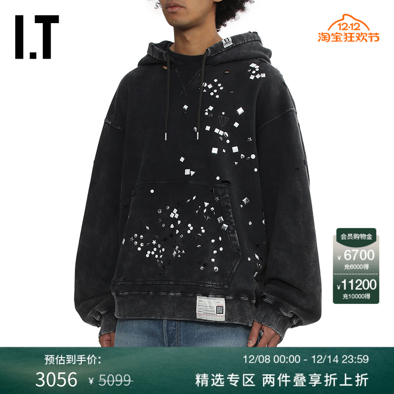 ITMiharaYasuhiro做旧连帽卫衣