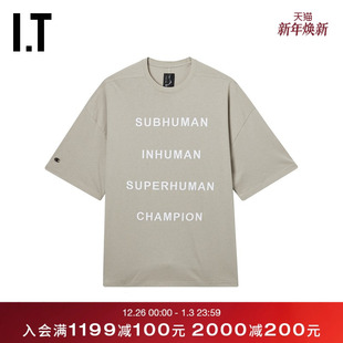 Rick 随性街潮廓形半袖 Owens男装 落肩T恤新款 宽松长上衣 中长款