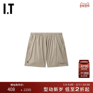 IT THISISNEVERTHAT男装松紧腰短裤新款休闲随性纯色直筒裤运动裤