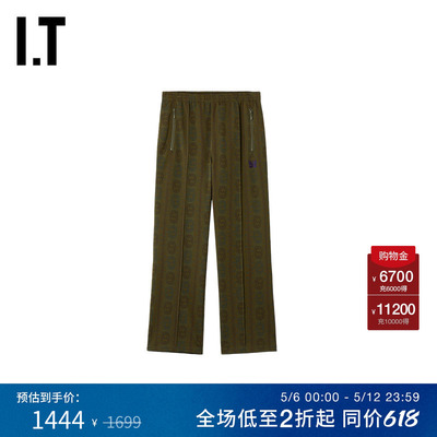 IT NEEDLES男装休闲裤长裤新款摩登复古花纹装饰直筒裤SX4036MQ