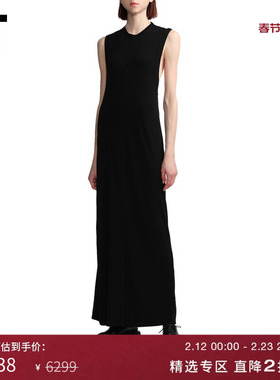 IT Commission女装无袖连衣裙时髦性感扭结露背长裙300100XI