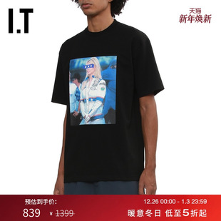 XXX男装 宽松短袖 T恤新款 潮流照片印花半袖 SELECTION 时尚 GOD