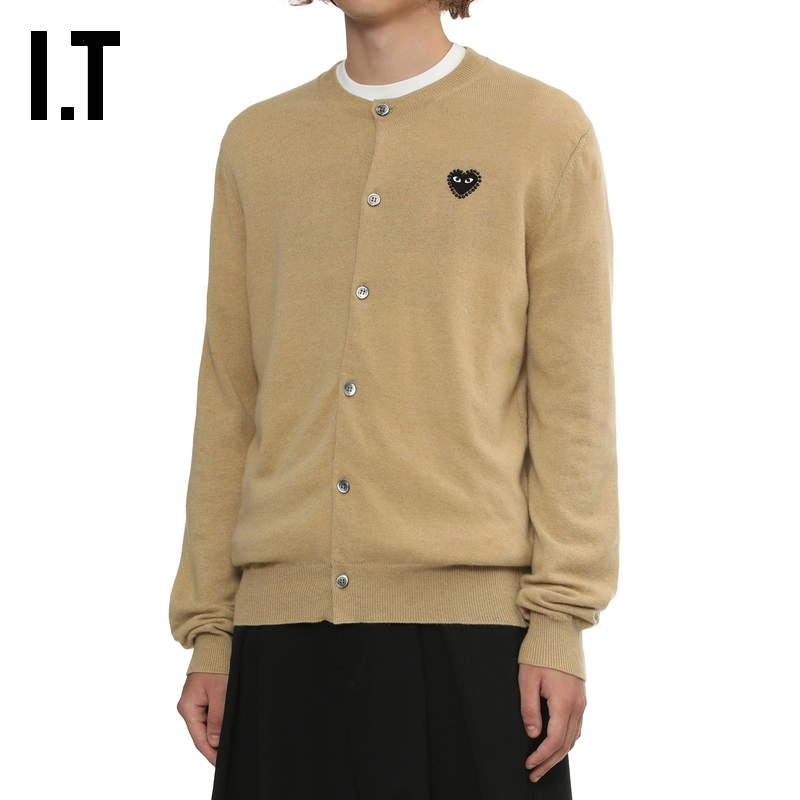 IT圆领羊毛针织开衫时尚基础款