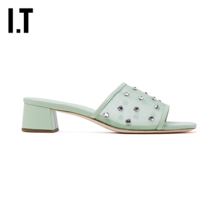 复古气质露趾凉鞋 ROOKEMM 新款 浅跟凉拖鞋 LOEFFLER RANDALL女款