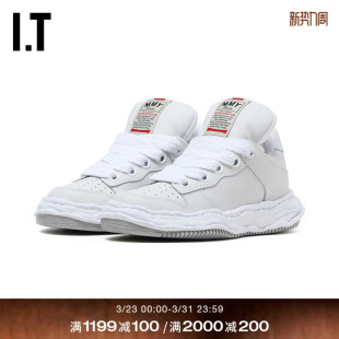 Mihara 活力街头拼接板鞋 Yasuhiro女款 新款 W718WHIM 系带运动鞋