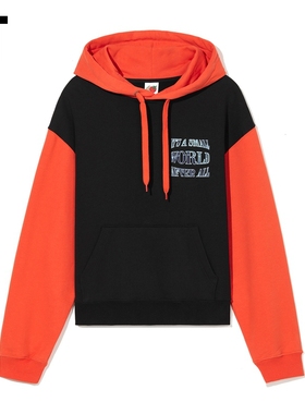 IT SKY HIGH FARM男装拼色连帽卫衣时尚潮流印花连帽衫04T024ML