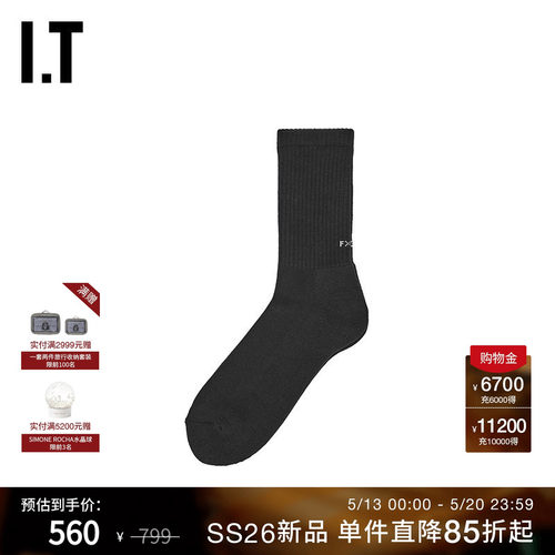 IT GOD SELECTION XXX男款中筒袜套组新款三双装袜子男袜26SO02MQ
