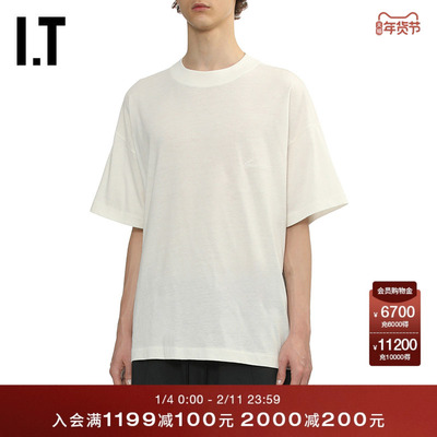 ITESSENTIALS纯色短袖T恤