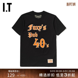 NESS男装 短袖 T恤新品 文字印花内搭20067I 复古时尚 MITCHELL