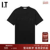 HELMUT LANG女装 合身短袖 T恤新款 基础休闲logo刺绣内搭0505XO