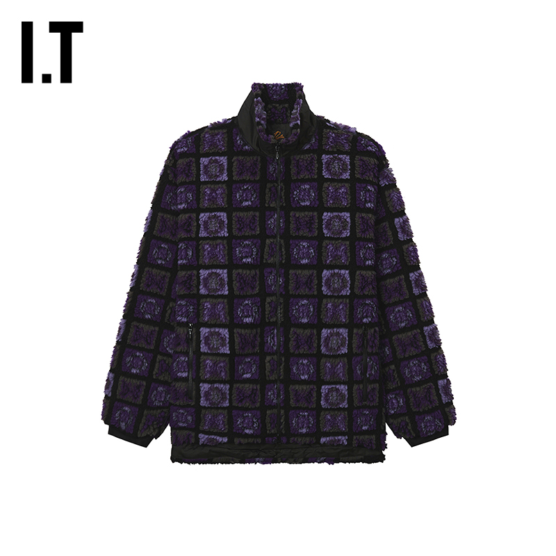 ITNEEDLES仿羊羔绒立领夹克