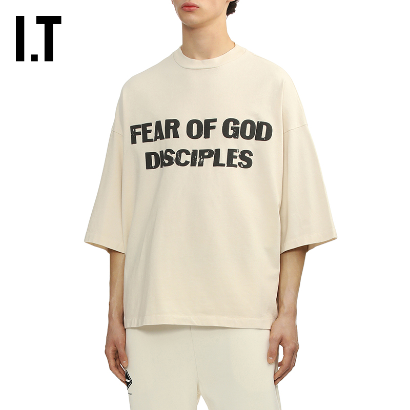 ITFEAROFGOD廓形七分袖T恤