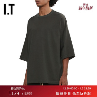 GOD男装 廓形短袖 T恤新款 103019MP 简约随性落肩半袖 FEAR