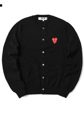 IT CDG PLAY COMME des GARÇONS川久保玲女装针织开衫爱心刺绣
