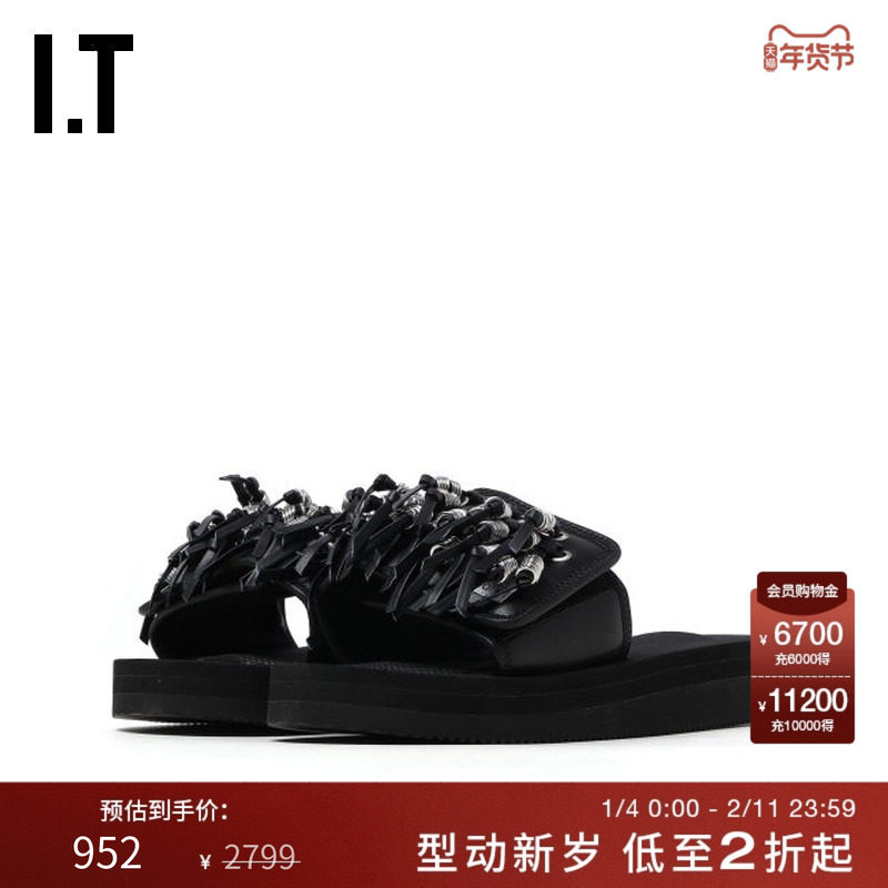 IT TOGA ARCHIVES女装露趾拖鞋新款时髦个性流苏缀饰凉拖鞋51026O,女鞋,其他拖鞋,淘宝优惠券,粉丝福利购,淘宝优惠卷