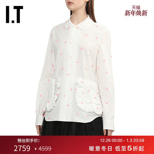 des GARCONS 时尚 CDG 复古 衬衫 COMME 彼得潘领长袖 GIRL女装