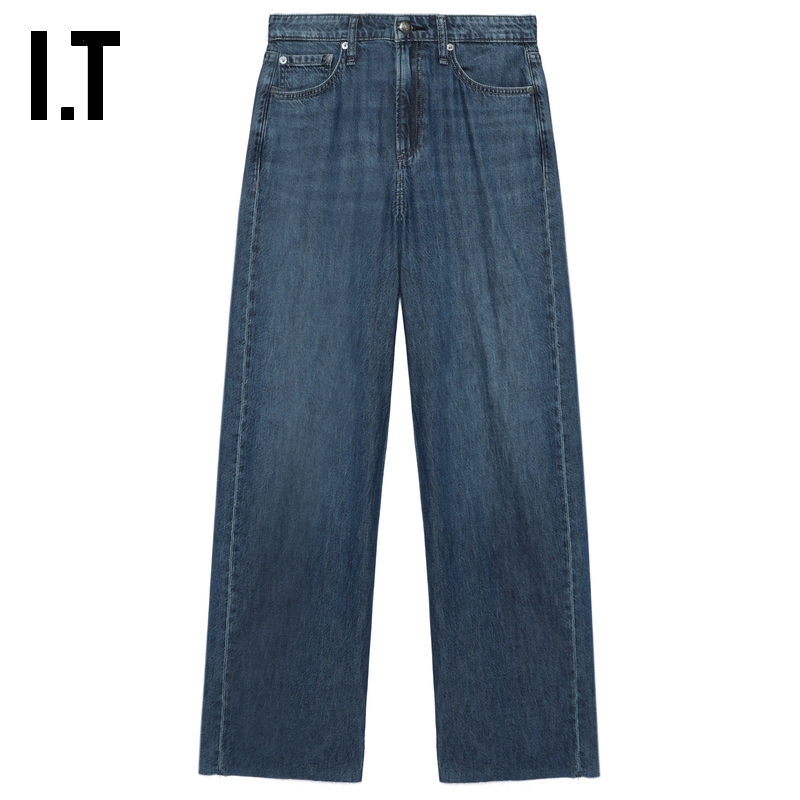ITrag&bone阔腿牛仔长裤