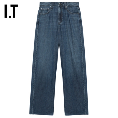 ITrag&bone阔腿牛仔长裤