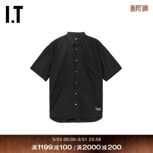 des GARCONS 时尚 CDG 型男 衬衫 COMME 宽松纯色短袖 HOMME男装