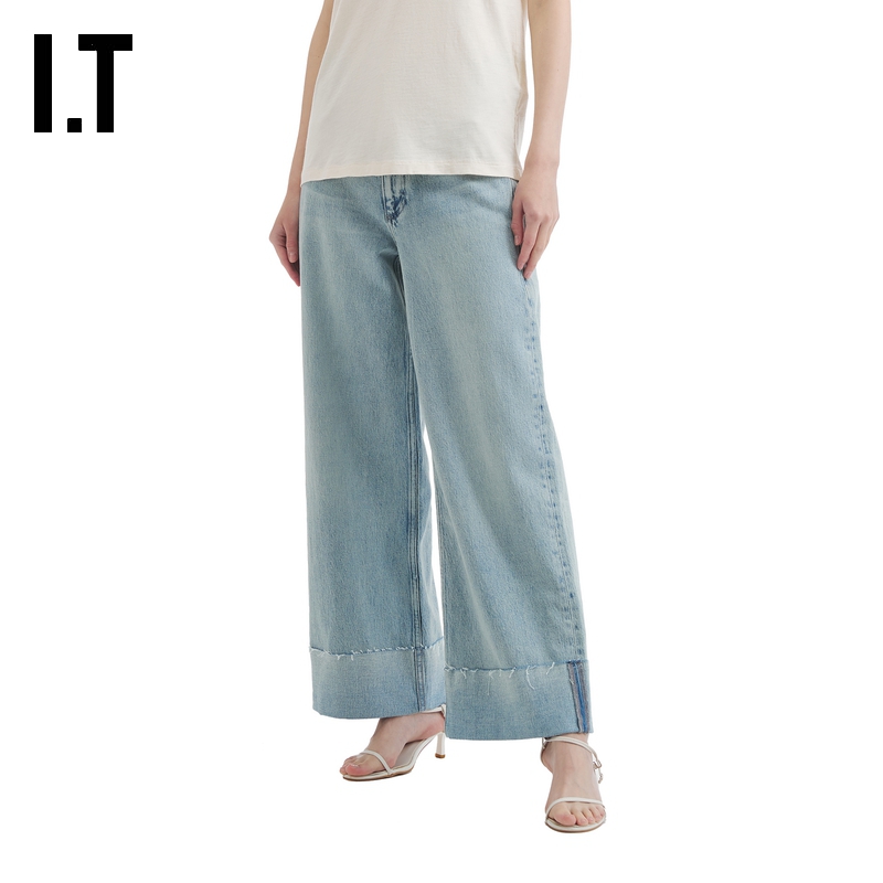 ITrag&bone阔腿牛仔长裤