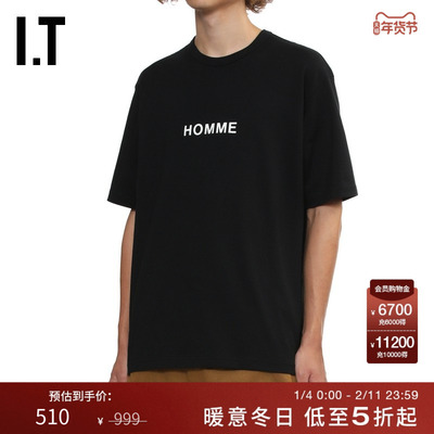 IT休闲短袖T恤宽松圆领半袖