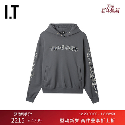 ITTHUGCLUB连帽卫衣暗黑潮流