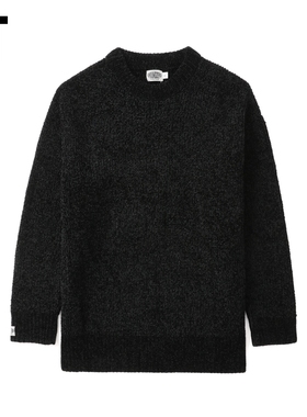 IT GROUNDZERO男装圆领针织衫新款时髦质感开叉粗织毛衣2014SW0