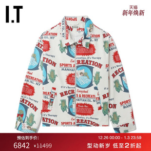 美式 翻领拉链夹克新款 复古漫画图案印花外套5JA015MO BODE男装