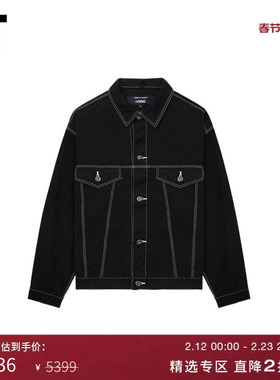 IT CDG COMME des GARCONS HOMME男装车线装饰工装夹克帅气型男