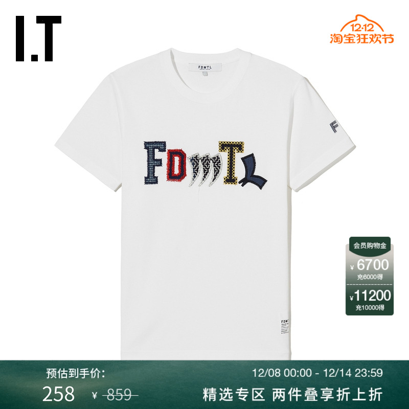 ITFDMTL合身短袖T恤休闲潮趣